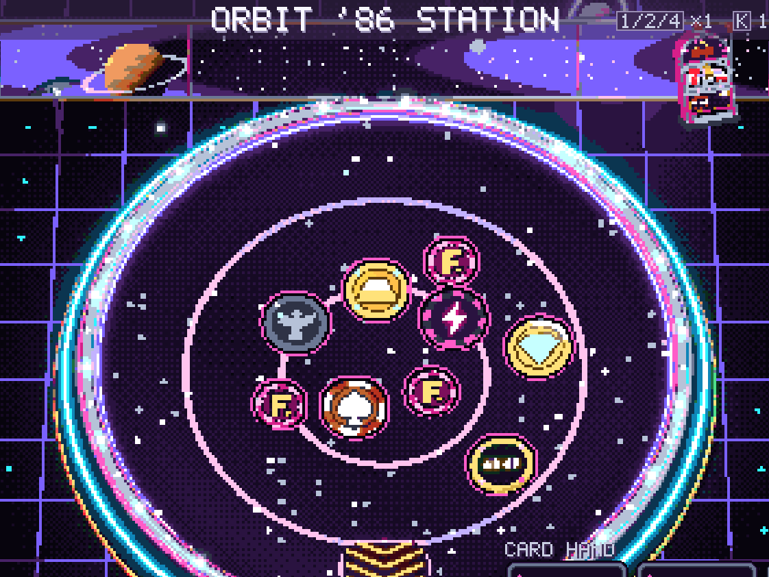The Orbit '86 Station bowl among the stars